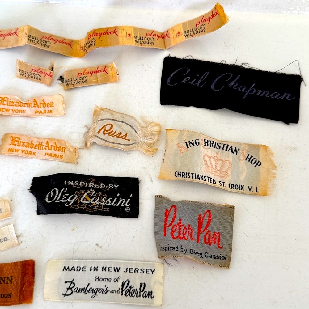 Vintage Designer Clothing Fashion Labels - Clothing Tags - Picture 3 of 6